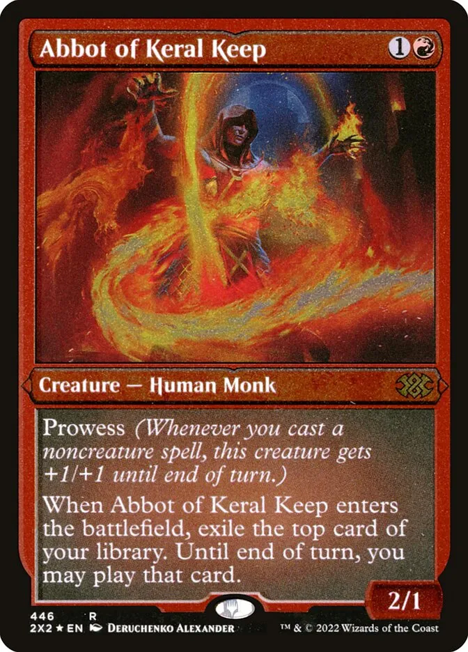 2022 Double Masters 2022 Abbot of Keral Keep #446 rare card image