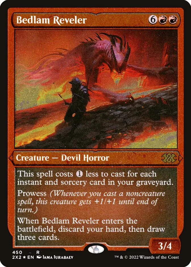 2022 Double Masters 2022 Bedlam Reveler #450 rare card image