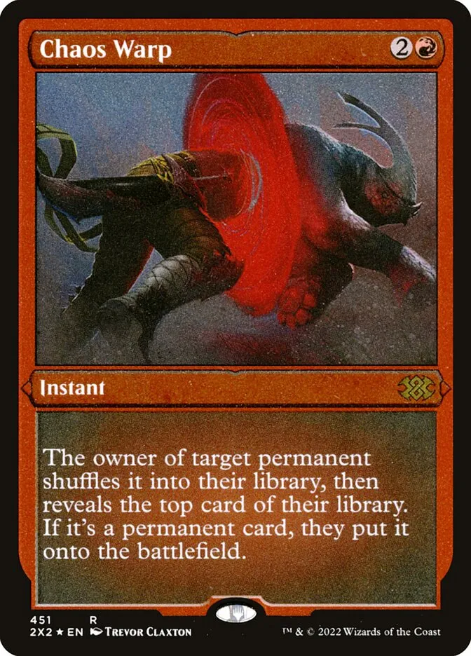2022 Double Masters 2022 Chaos Warp #451 rare card image