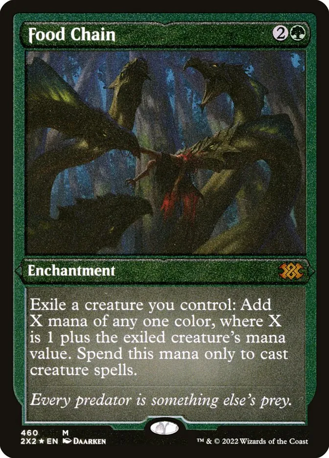 2022 Double Masters 2022 Food Chain #460 mythic card image