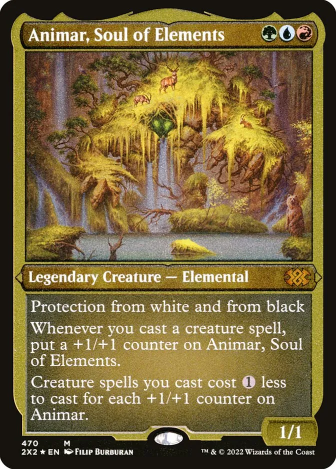 2022 Double Masters 2022 Animar, Soul of Elements #470 mythic card image