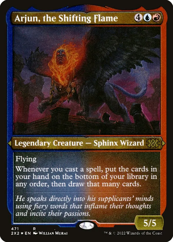 2022 Double Masters 2022 Arjun, the Shifting Flame #471 rare card image