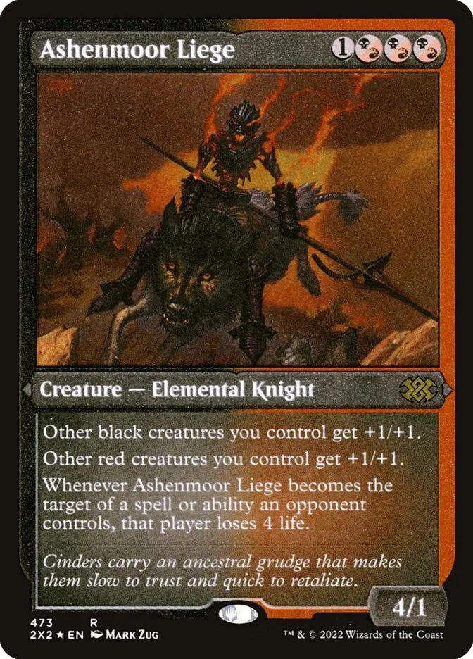 2022 Double Masters 2022 Ashenmoor Liege #473 rare card image