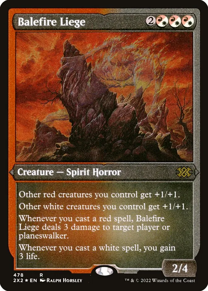 2022 Double Masters 2022 Balefire Liege #478 rare card image