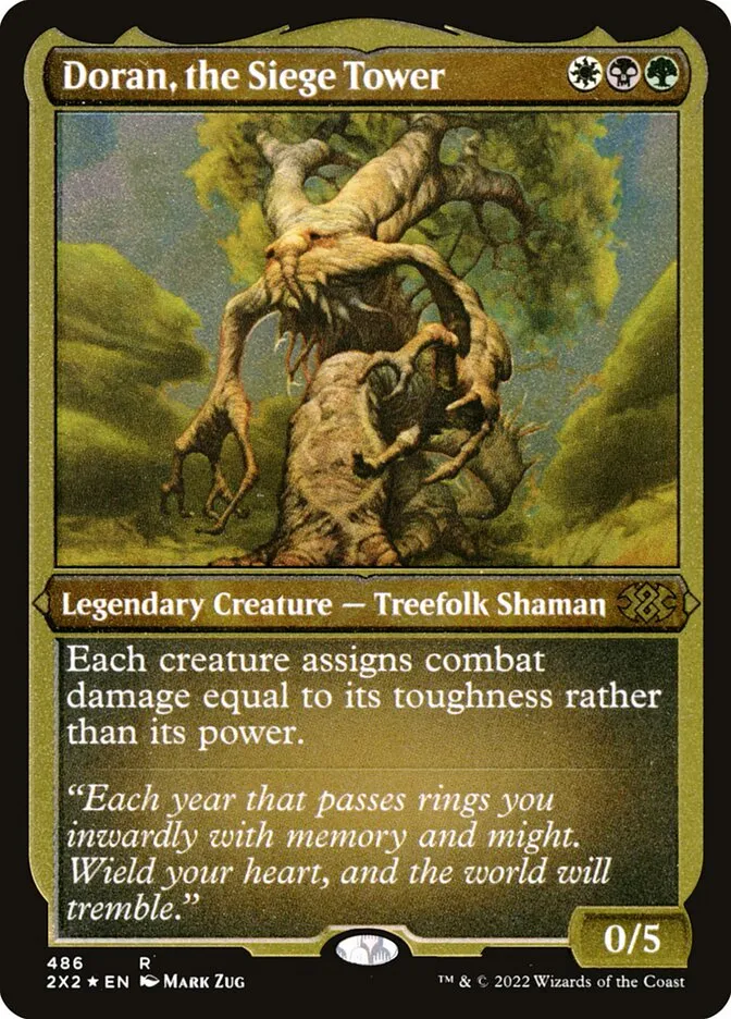 2022 Double Masters 2022 Doran, the Siege Tower #486 rare card image