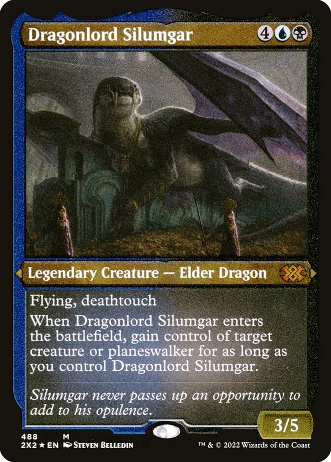 2022 Double Masters 2022 Dragonlord Silumgar #488 mythic card image