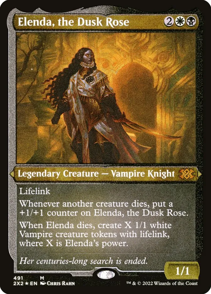 2022 Double Masters 2022 Elenda, the Dusk Rose #491 mythic card image