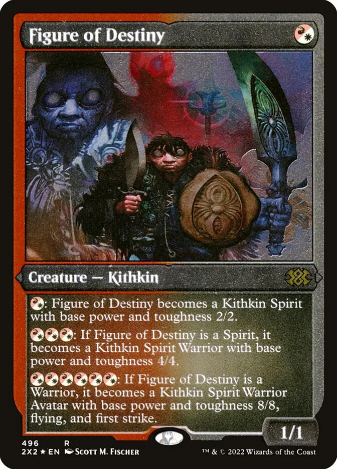 2022 Double Masters 2022 Figure of Destiny #496 rare card image