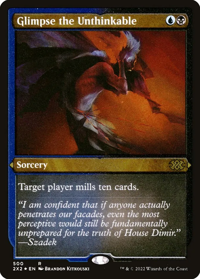 2022 Double Masters 2022 Glimpse the Unthinkable rare #500 rare card image