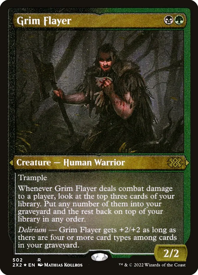 2022 Double Masters 2022 Grim Flayer #502 rare card image