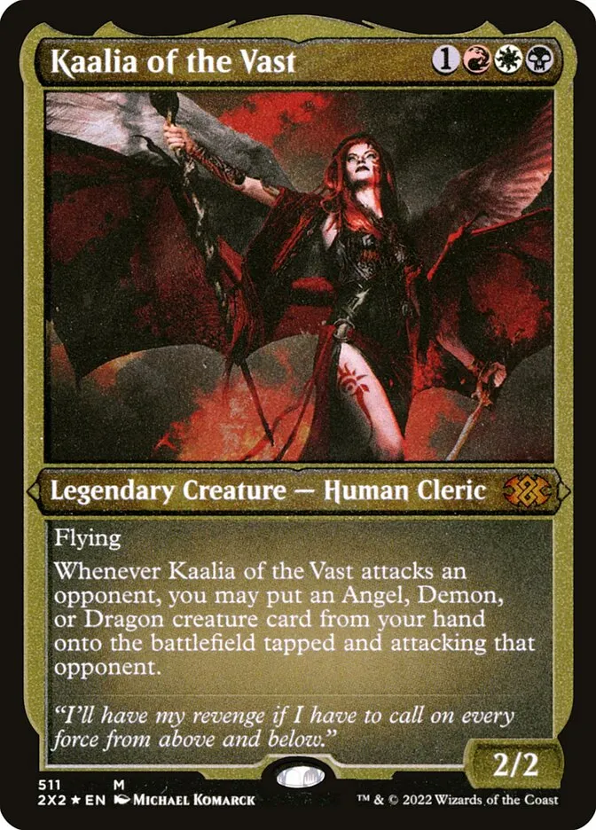 2022 Double Masters 2022 Kaalia of the Vast mythic #511 mythic card image