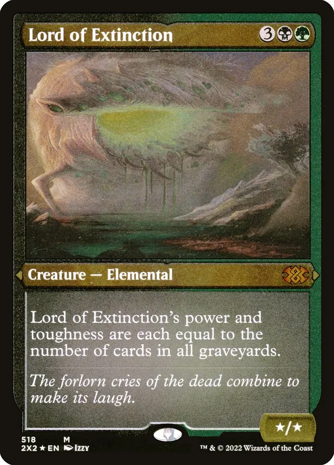 2022 Double Masters 2022 Lord of Extinction mythic #518 mythic card image