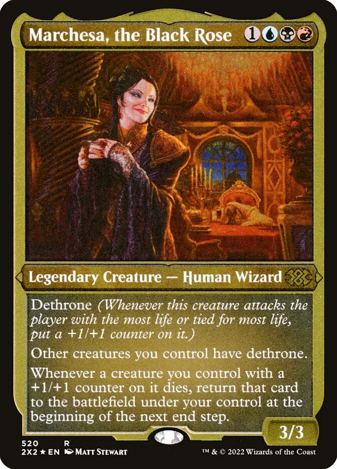 2022 Double Masters 2022 Marchesa, the Black Rose #520 rare card image