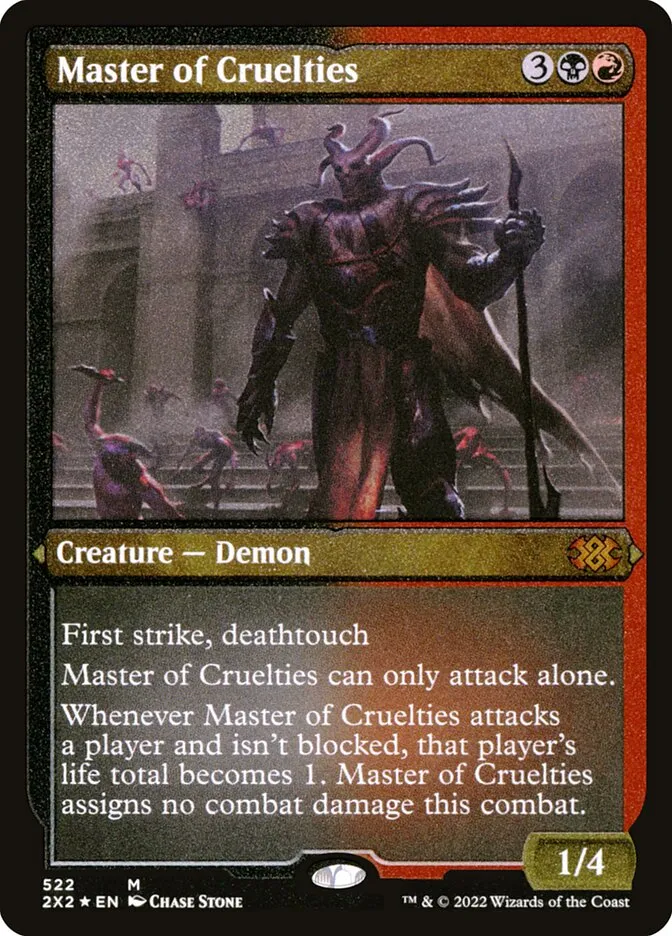 2022 Double Masters 2022 Master of Cruelties #522 mythic card image