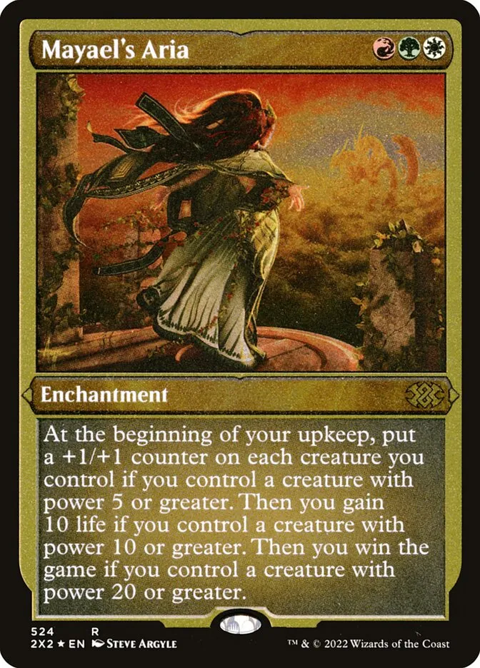 2022 Double Masters 2022 Mayael's Aria #524 rare card image