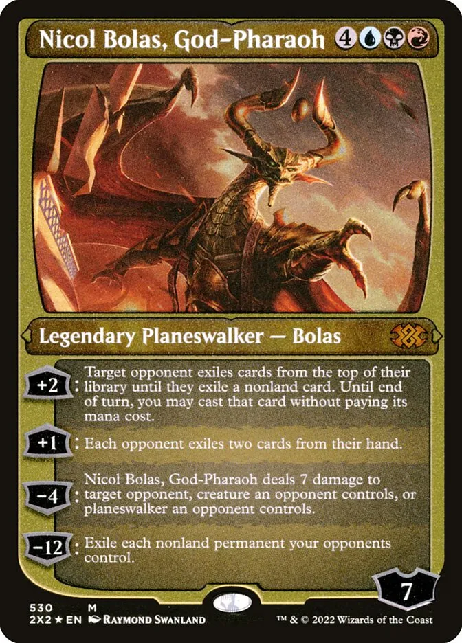 2022 Double Masters 2022 Nicol Bolas, God-Pharaoh #530 mythic card image