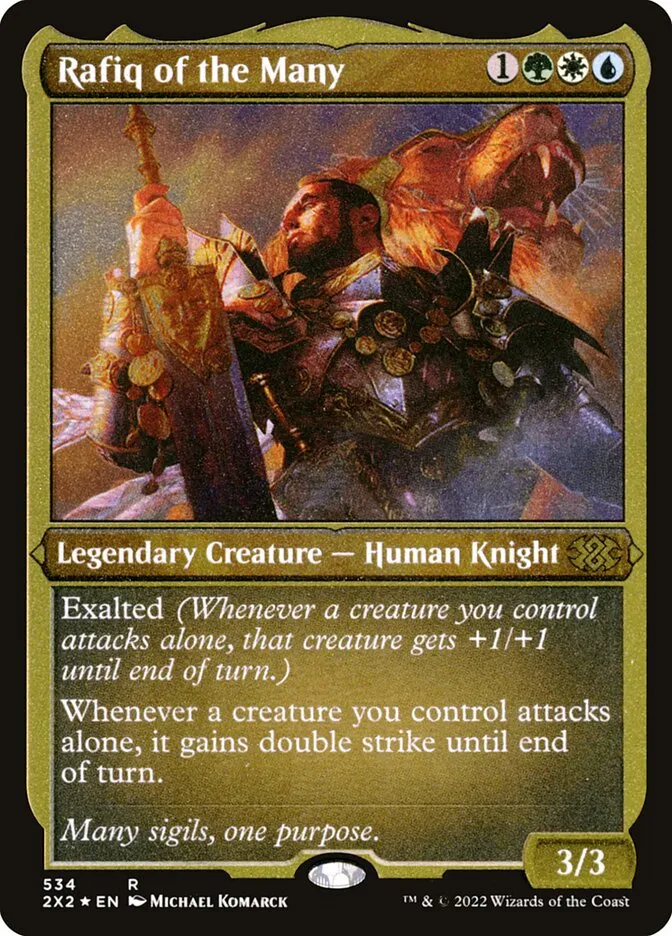 2022 Double Masters 2022 Rafiq of the Many rare #534 rare card image