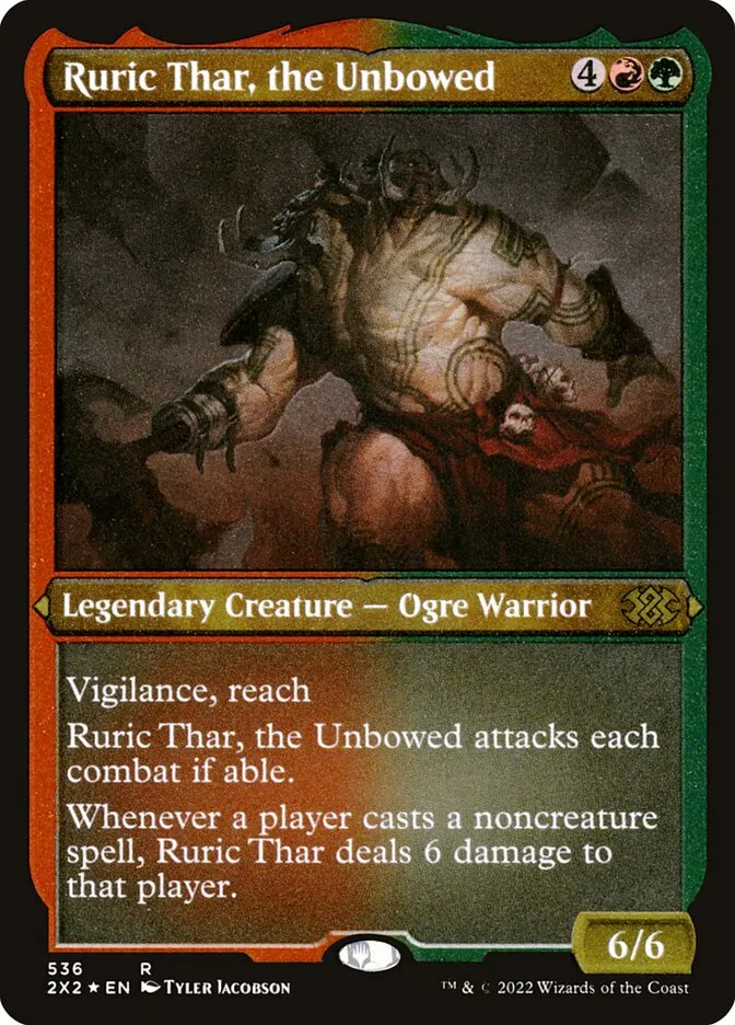 2022 Double Masters 2022 Ruric Thar, the Unbowed #536 rare card image