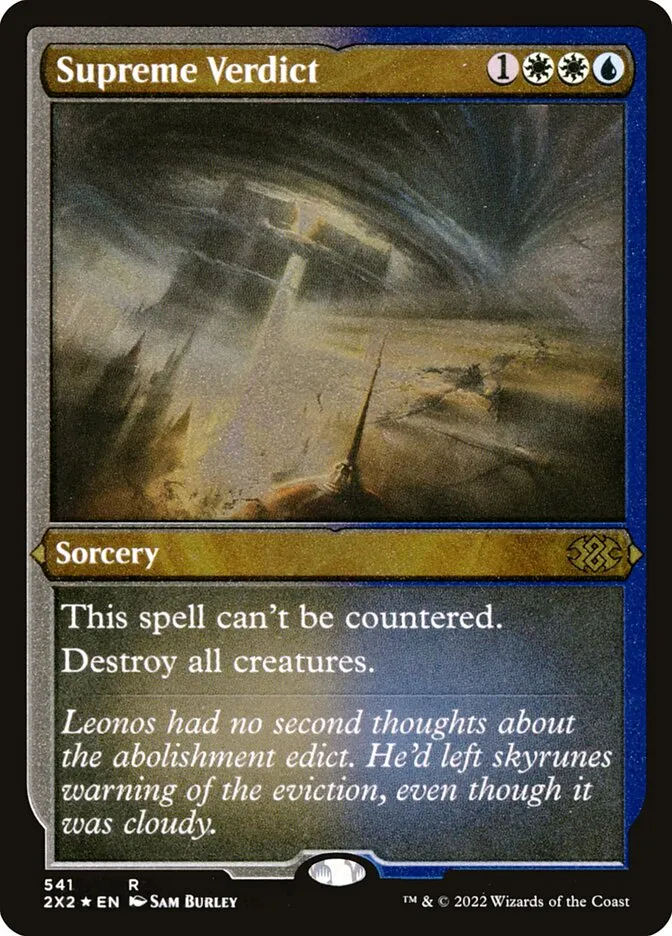 2022 Double Masters 2022 Supreme Verdict #541 rare card image