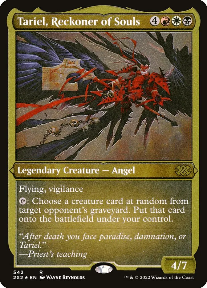 2022 Double Masters 2022 Tariel, Reckoner of Souls #542 rare card image