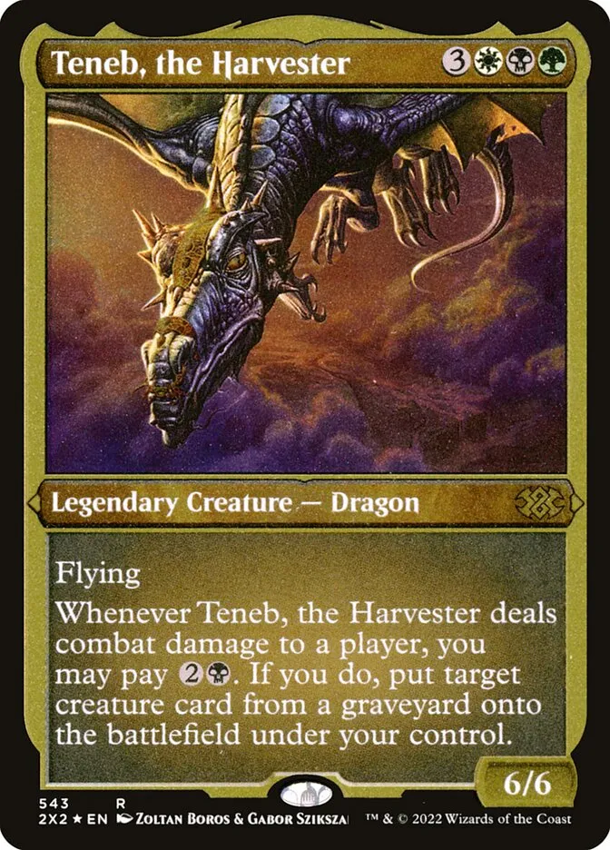 2022 Double Masters 2022 Teneb, the Harvester #543 rare card image