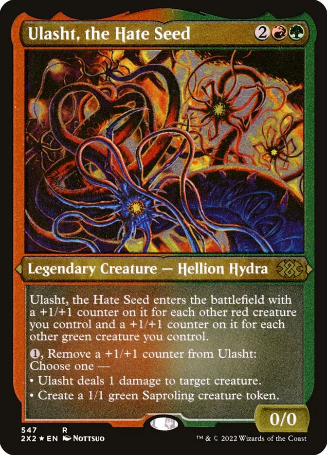 2022 Double Masters 2022 Ulasht, the Hate Seed #547 rare card image
