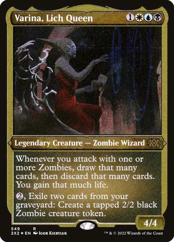 2022 Double Masters 2022 Varina, Lich Queen rare #549 rare card image