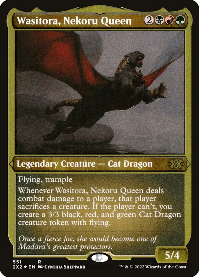 2022 Double Masters 2022 Wasitora, Nekoru Queen #551 rare card image