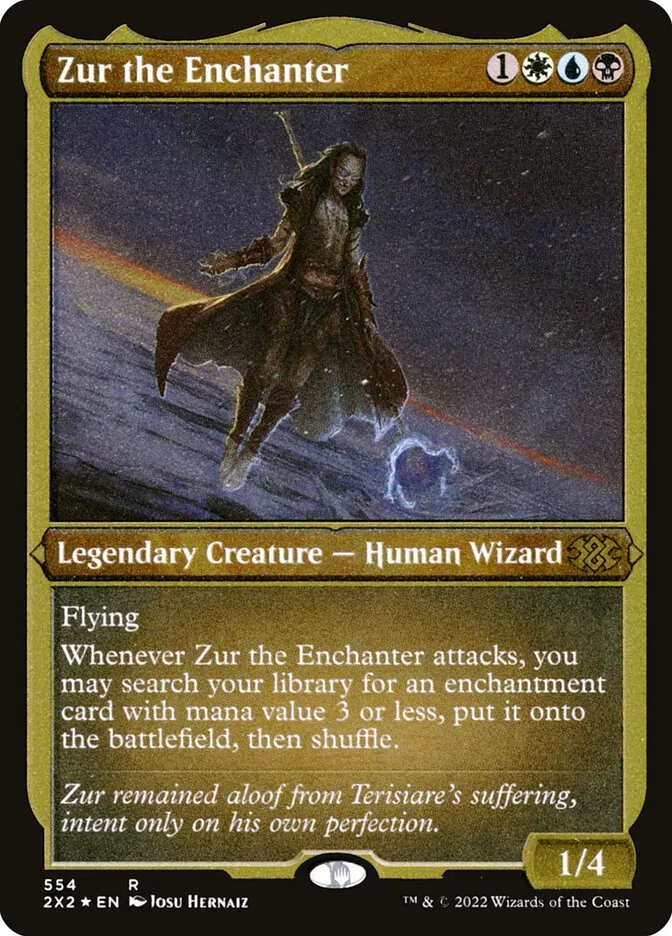 2022 Double Masters 2022 Zur the Enchanter #554 rare card image