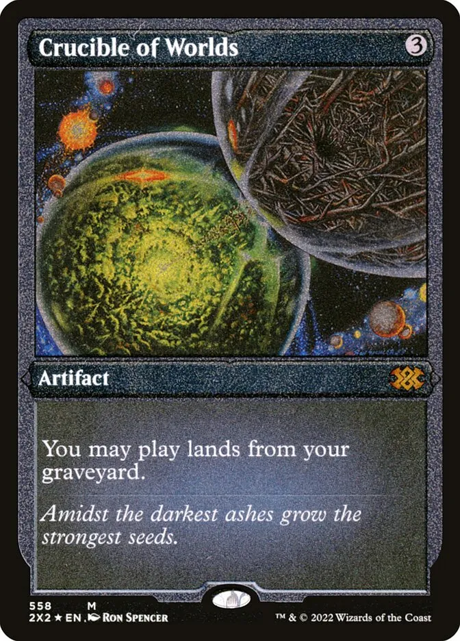 2022 Double Masters 2022 Crucible of Worlds #558 mythic card image
