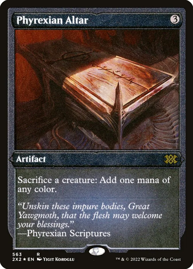 2022 Double Masters 2022 Phyrexian Altar #563 rare card image