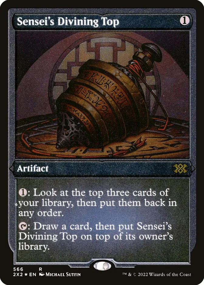 2022 Double Masters 2022 Sensei's Divining Top #566 rare card image