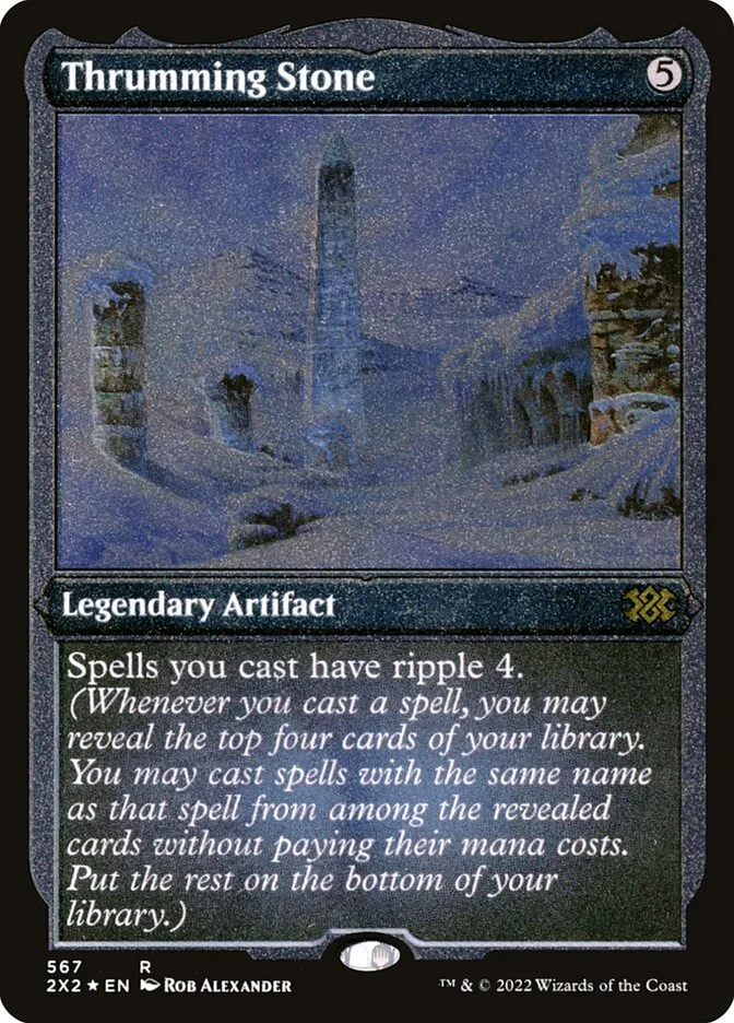 2022 Double Masters 2022 Thrumming Stone rare #567 rare card image