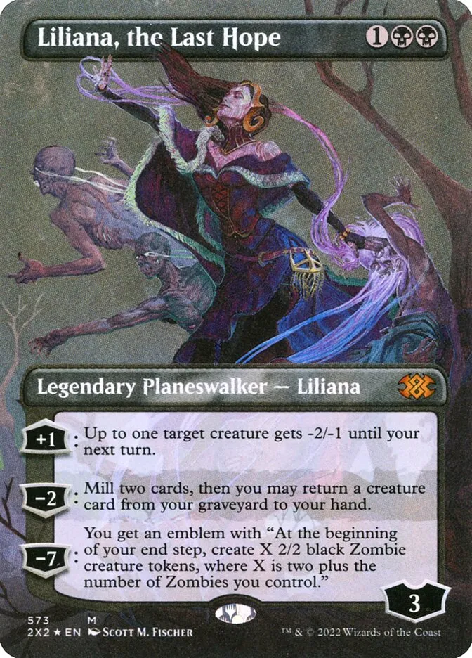 2022 Double Masters 2022 Liliana, the Last Hope #573 mythic card image