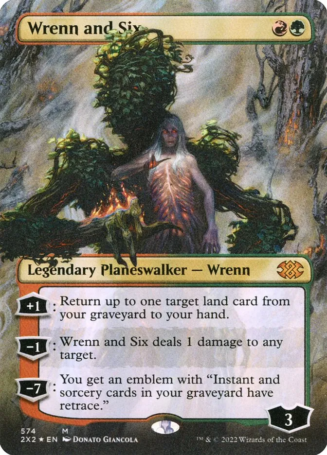 2022 Double Masters 2022 Wrenn and Six #574 mythic card image
