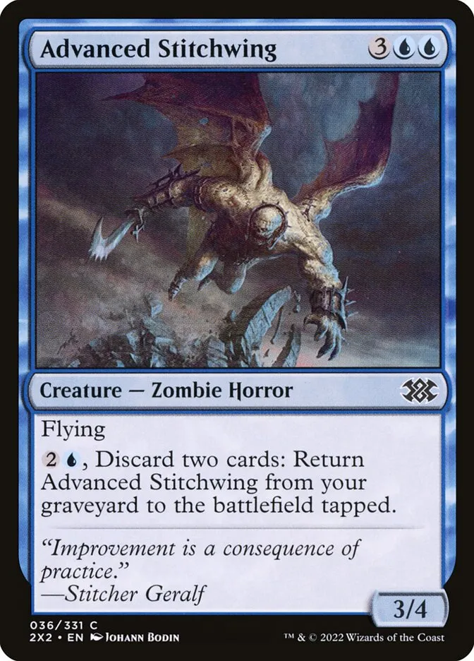 2022 Double Masters 2022 Advanced Stitchwing common #36 common card image