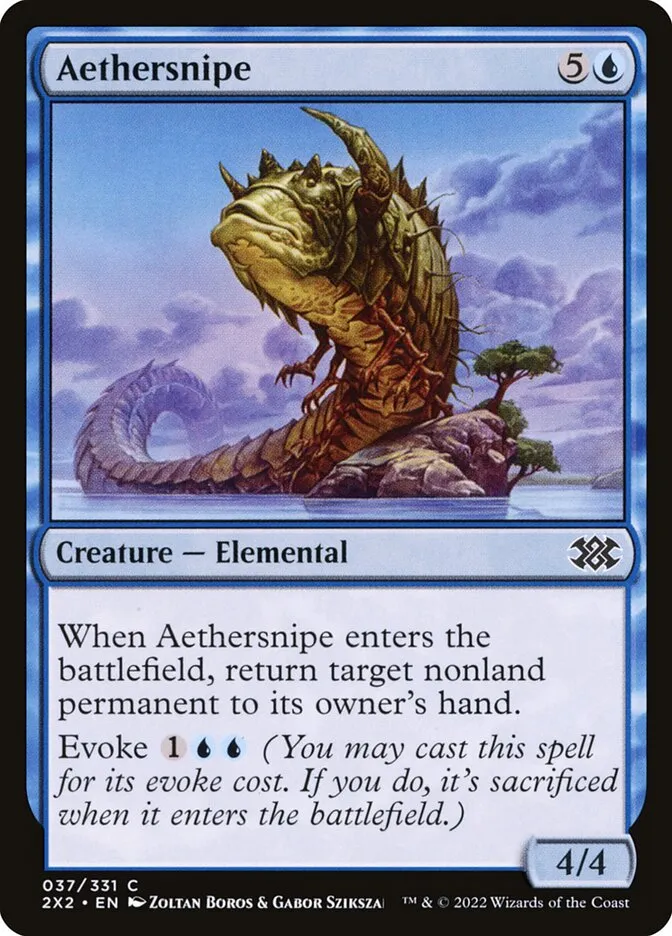 2022 Double Masters 2022 Aethersnipe common #37 common card image