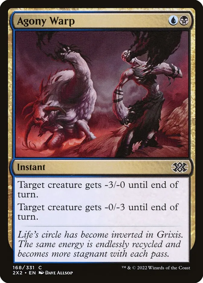 2022 Double Masters 2022 Agony Warp #168 common card image
