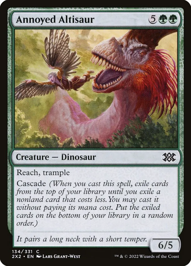 2022 Double Masters 2022 Annoyed Altisaur #134 common card image