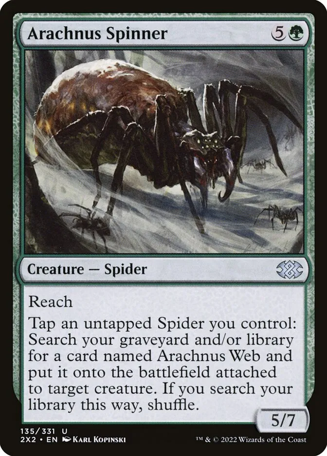 2022 Double Masters 2022 Arachnus Spinner uncommon #135 uncommon card image