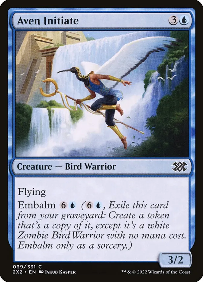 2022 Double Masters 2022 Aven Initiate common #39 common card image