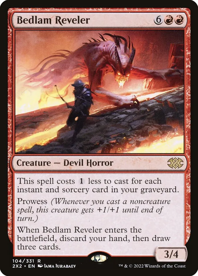 2022 Double Masters 2022 Bedlam Reveler rare #104 rare card image