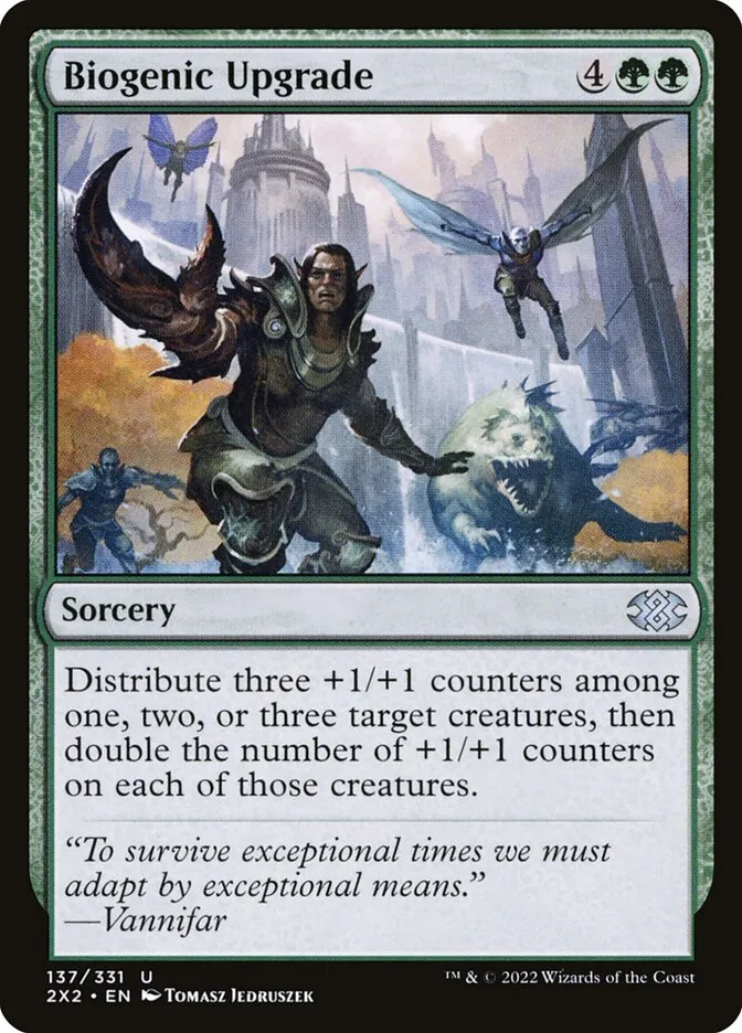 2022 Double Masters 2022 Biogenic Upgrade [Foil] uncommon #137 uncommon card image