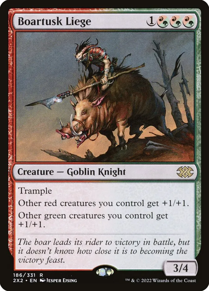 2022 Double Masters 2022 Boartusk Liege #186 rare card image