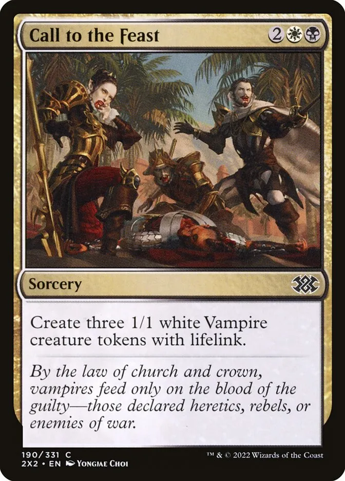 2022 Double Masters 2022 Call to the Feast #190 common card image