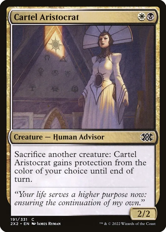 2022 Double Masters 2022 Cartel Aristocrat #191 common card image