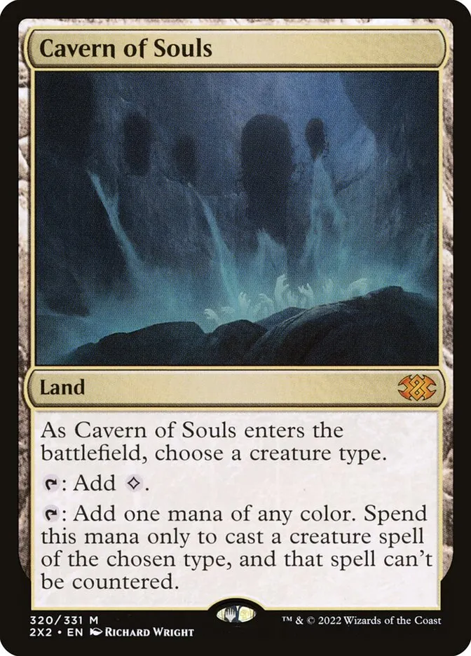 2022 Double Masters 2022 Cavern of Souls #320 mythic card image