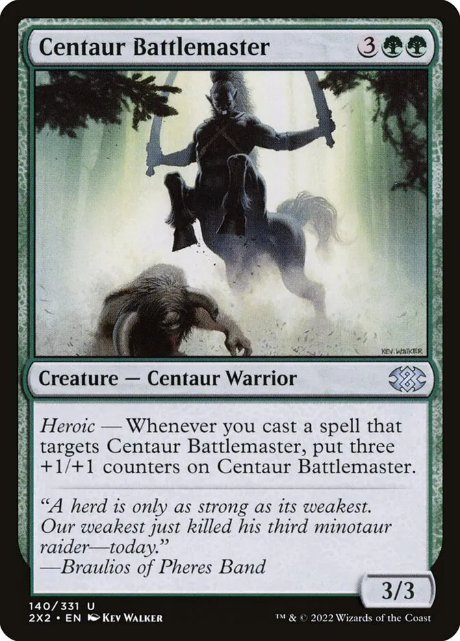 2022 Double Masters 2022 Centaur Battlemaster uncommon #140 uncommon card image