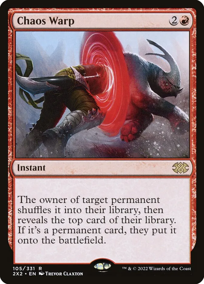 2022 Double Masters 2022 Chaos Warp rare #105 rare card image