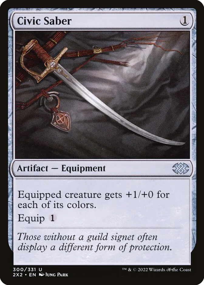 2022 Double Masters 2022 Civic Saber #300 uncommon card image